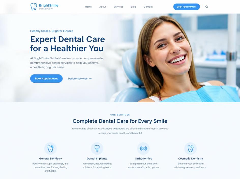 Site Clínica Sorriso Pleno