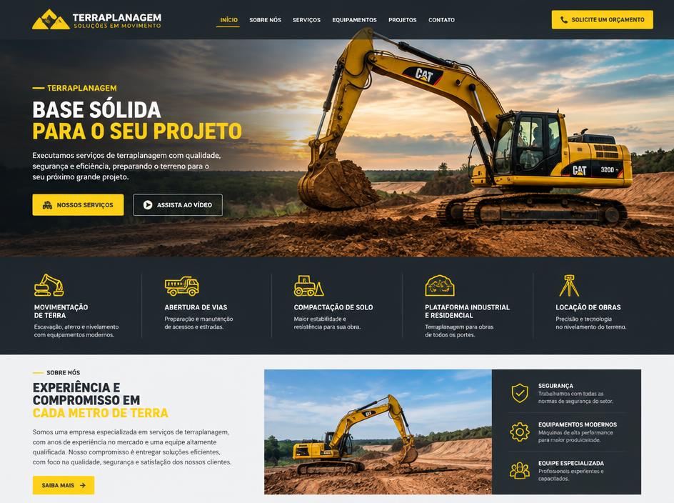 Site Terra Nível Serviços